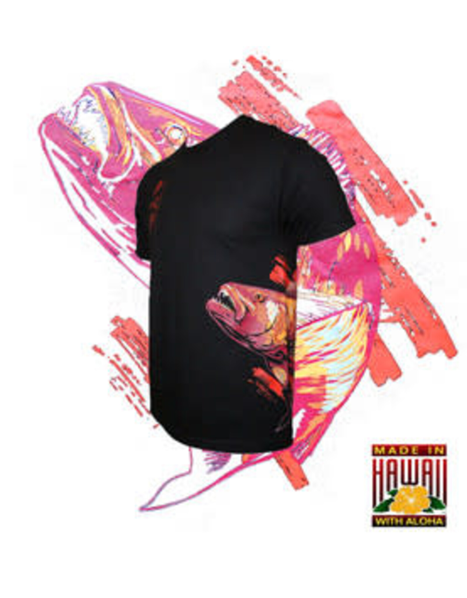 HAMMERHEAD SPEARGUNS (HHS) HHS, KATAKANA CUBERA T-SHIRT SHORT BLACK