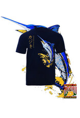 HAMMERHEAD SPEARGUNS (HHS) HHS, KATAKANA KAJIKI T-SHIRT SHORT NAVY