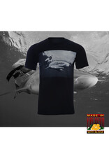 HAMMERHEAD SPEARGUNS (HHS) HHS, TRIBAL SHARK RIDER HQ T-SHIRT SHORT BLACK