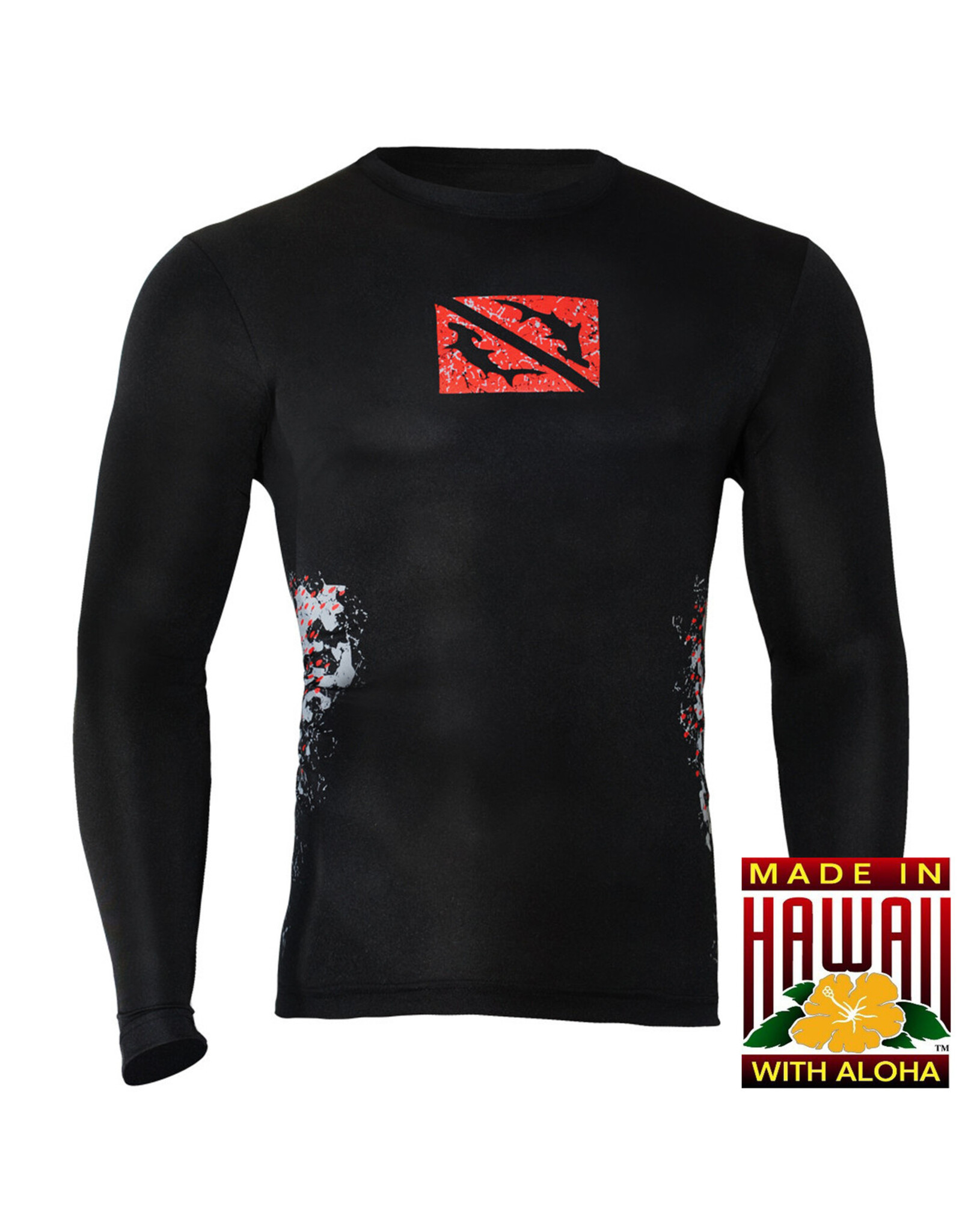 HAMMERHEAD SPEARGUNS (HHS) HHS, LAWAI'A DRY FIT SHIRT HH WAVE
