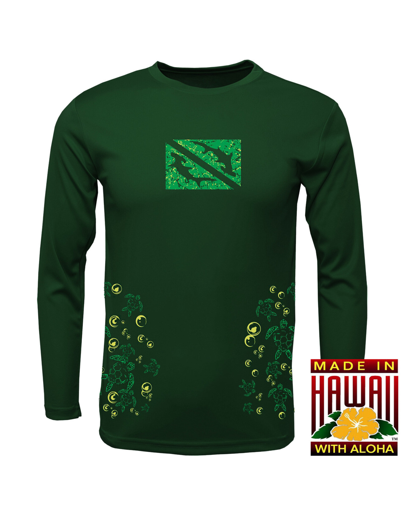 HAMMERHEAD SPEARGUNS (HHS) HHS, LAWAI'A HONU DRY FIT SHIRT LONG AQUA
