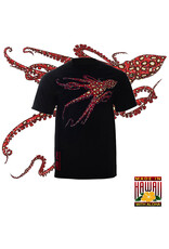 HAMMERHEAD SPEARGUNS (HHS) HHS, KATAKANA NIGHT TAKO T-SHIRT SHORT BLACK