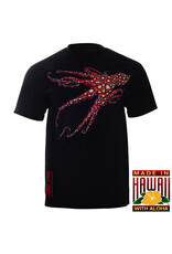 HAMMERHEAD SPEARGUNS (HHS) HHS, KATAKANA NIGHT TAKO T-SHIRT SHORT BLACK