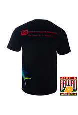 HAMMERHEAD SPEARGUNS (HHS) HHS, KATAKANA MAHI MAHI T-SHIRT SHORT BLACK