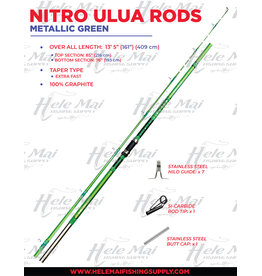 NITRO (NIT) NITRO, ULUA ROD METALLIC GREEN MEDIUM HEAVY 13'