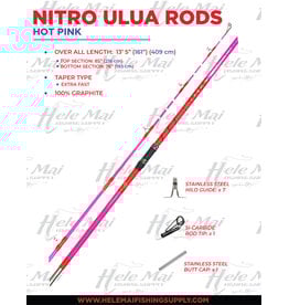 NITRO (NIT) NITRO, ULUA ROD HOT PINK HEAVY 13'