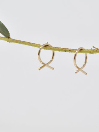 Loops Jewellery Loops Fish Wire Earrings Small Gold Loops Jewellery Loops Fish Wire Earrings Small Gold