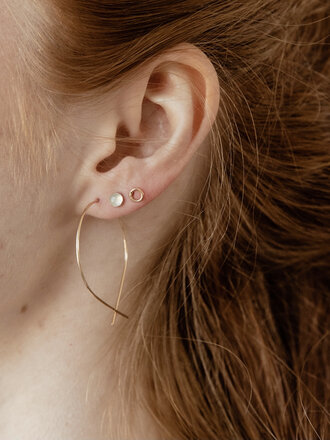 Loops Jewellery Loops Fish Wire Earrings Large Silver Loops Jewellery Loops Fish Wire Earrings Large Silver
