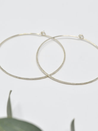Loops Jewellery Loops 2 inch Hoops Silver Loops Jewellery Loops 2 inch Hoops Silver