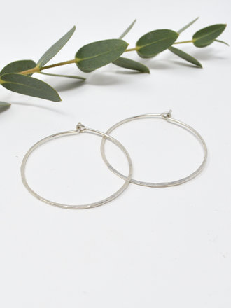 Loops Jewellery Loops 1.5 inch Hoops Silver Loops Jewellery Loops 1.5 inch Hoops Silver
