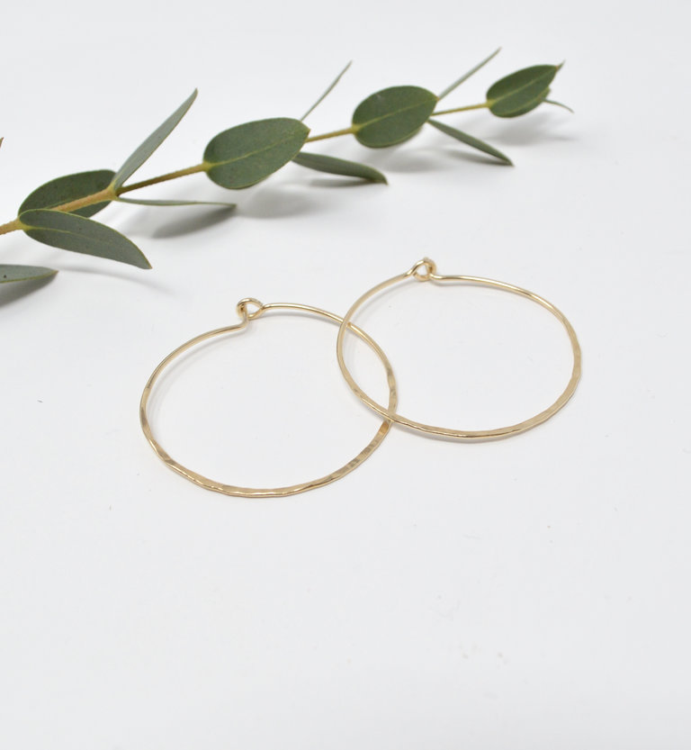 Loops Jewellery Loops 1.5 inch Hoops Gold