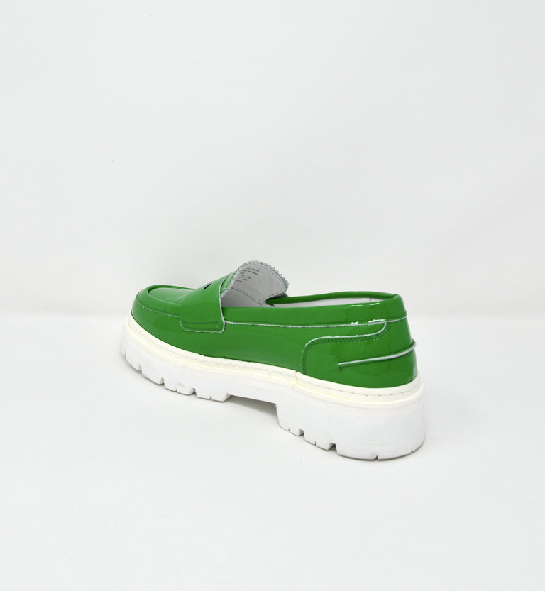 JIM RICKEY PENNY LOAFER GREEN LEATHER