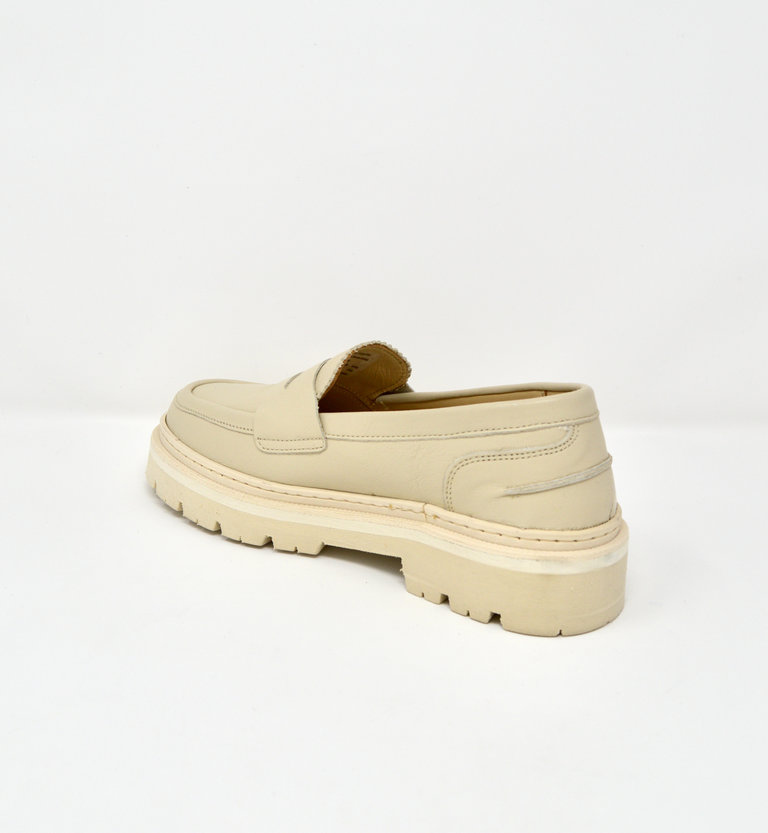 JIM RICKEY PENNY LOAFER CREAM LEATHER