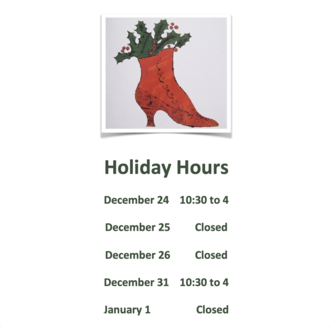 Our 2022 Holiday Hours