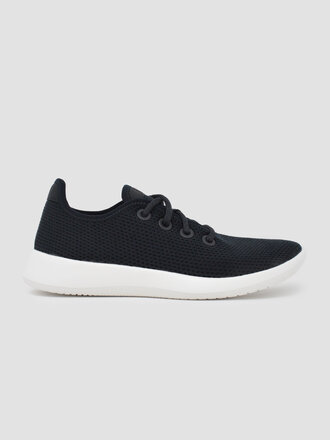 ALLBIRDS TREE RUNNER JET BLACK/WHITE