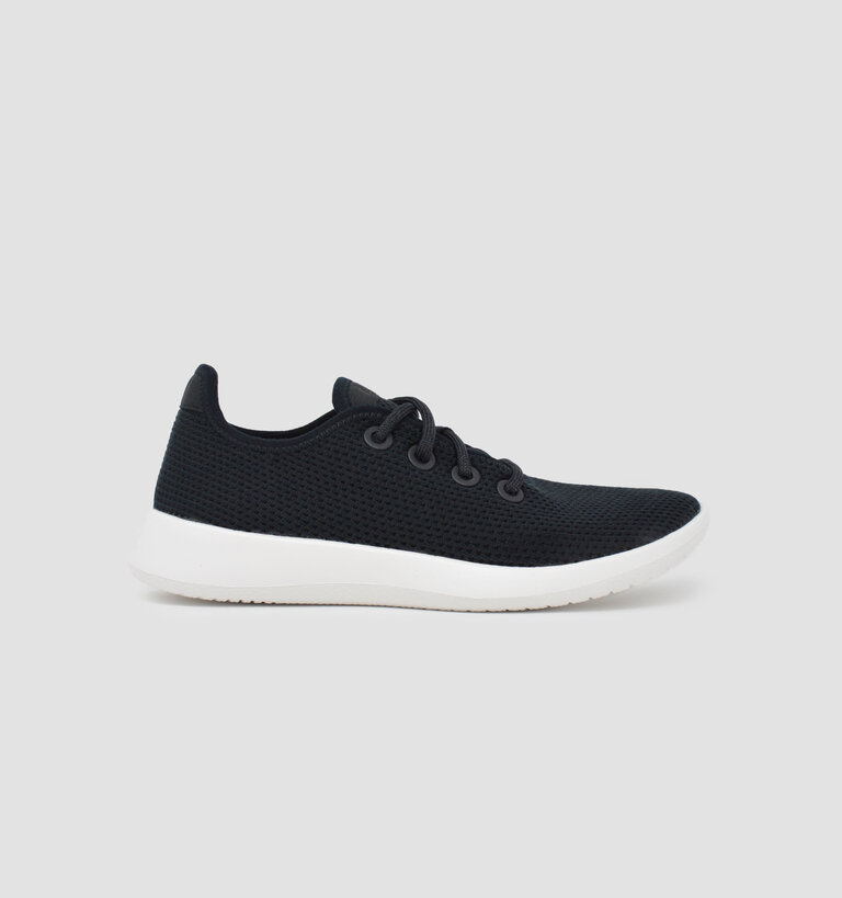 ALLBIRDS TREE RUNNER JET BLACK/WHITE