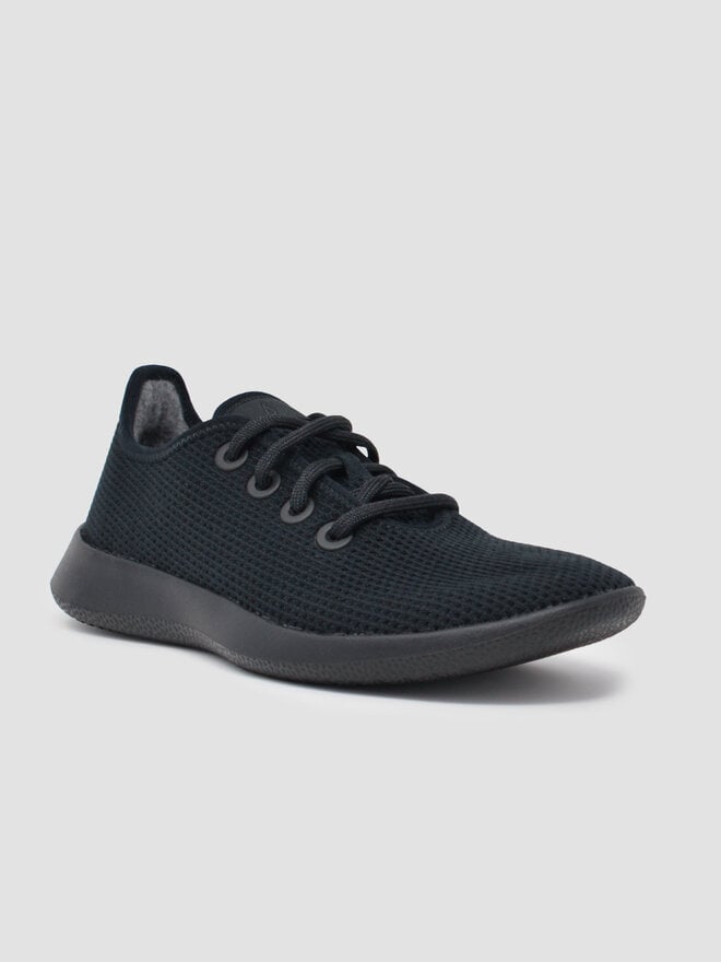 ALLBIRDS TREE RUNNER JET BLACK/WHITE - Head Over Heels