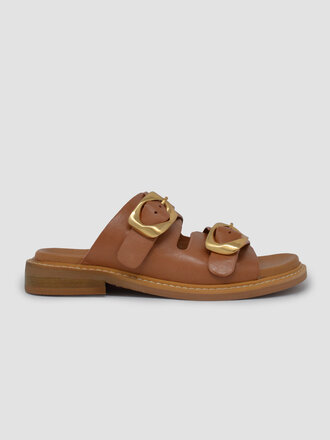 EOS EOS ORNATE SLIDE BRANDY LEATHER