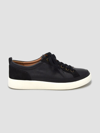 Vionic VIONIC WINNY SNEAKER BLACK LEATHER