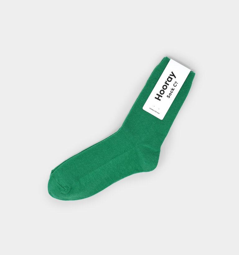 Hooray Socks HOORAY EVERYDAY COTTON SOCKS KELLY GREEN