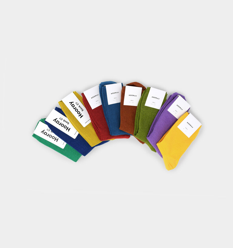 Hooray Socks HOORAY EVERYDAY COTTON SOCKS KELLY GREEN