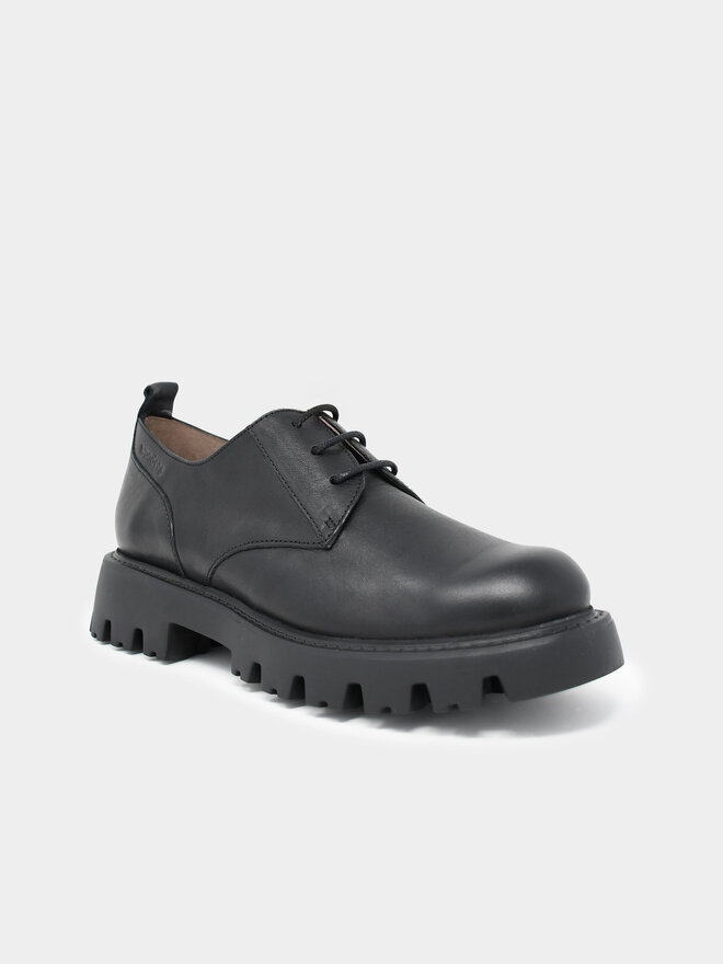 ORR Bobby-Soxer Round Shoes ブラック LACE-UP LEATHER DERBY SHOES - Black | ZARA Canada