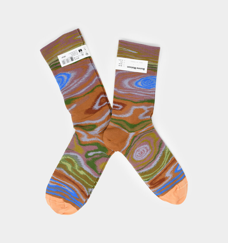Bonne Maison BONNE MAISON SOCK - RIPPLES