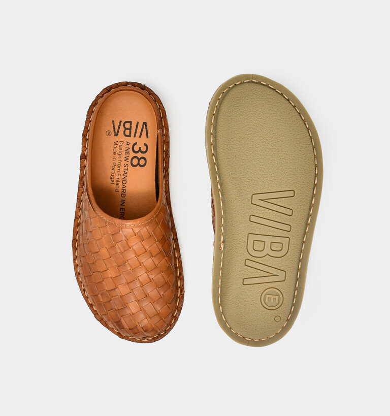VIBAe VIBAe ROMA WOVEN COGNAC
