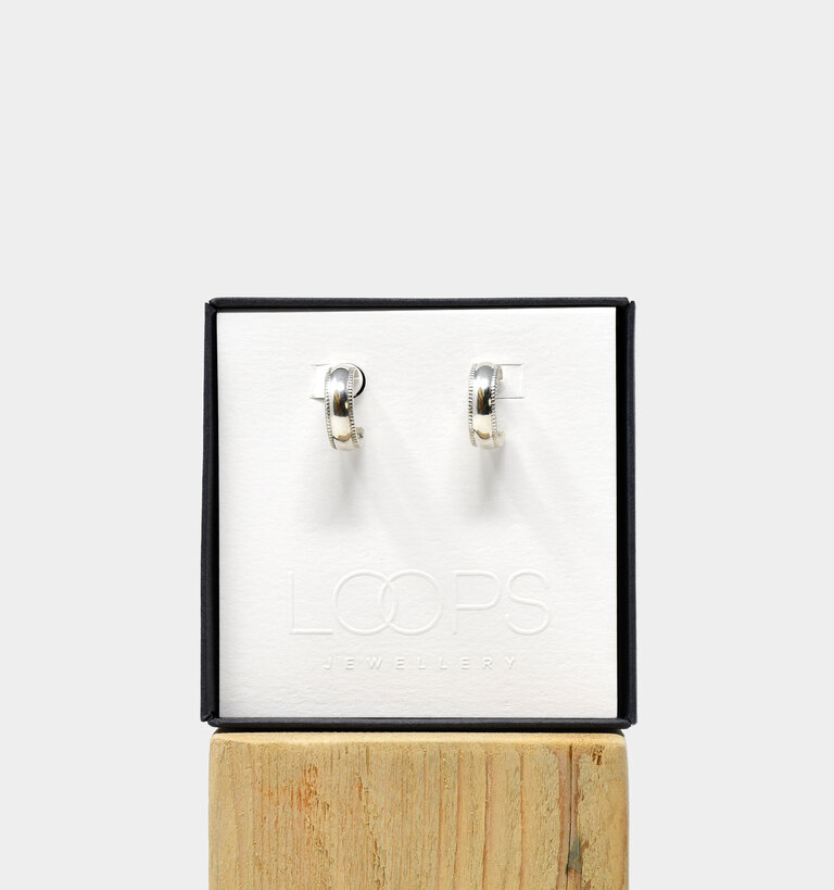 Loops Jewellery Loops Maddison Hoops Silver