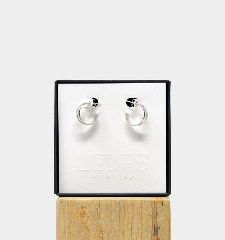 Loops Jewellery Loops Maddison Hoops Silver