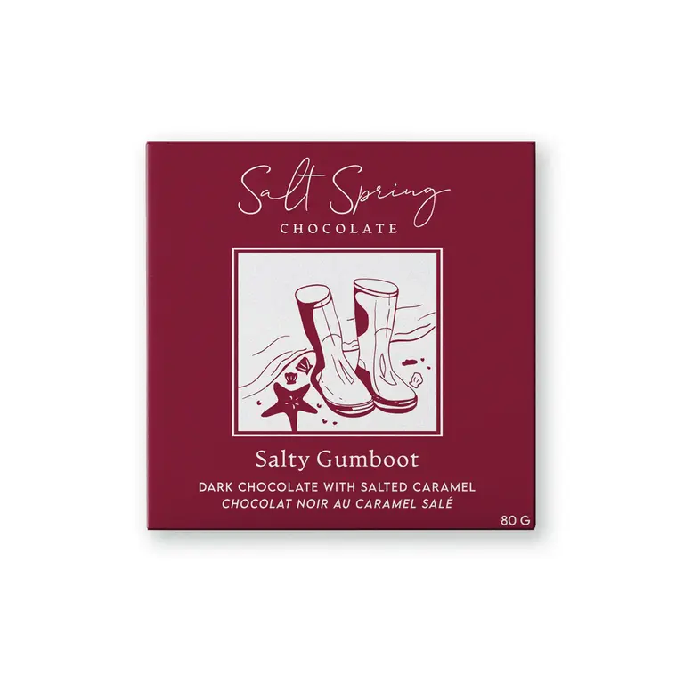 Salt Spring Chocolate SALT SPRING CHOCOLATE SALTY GUMBOOT