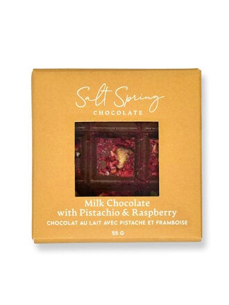 Salt Spring Chocolate SALT SPRING CHOCOLATE PEEKABOO PISTACHIO & RASPBERRY