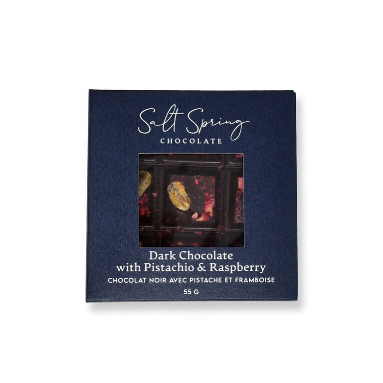 Salt Spring Chocolate SALT SPRING CHOCOLATE PEEKABOO PISTACHIO & RASPBERRY