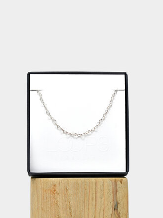 Loops Jewellery Loops Hearts Forever Together Chain Bracelet Silver