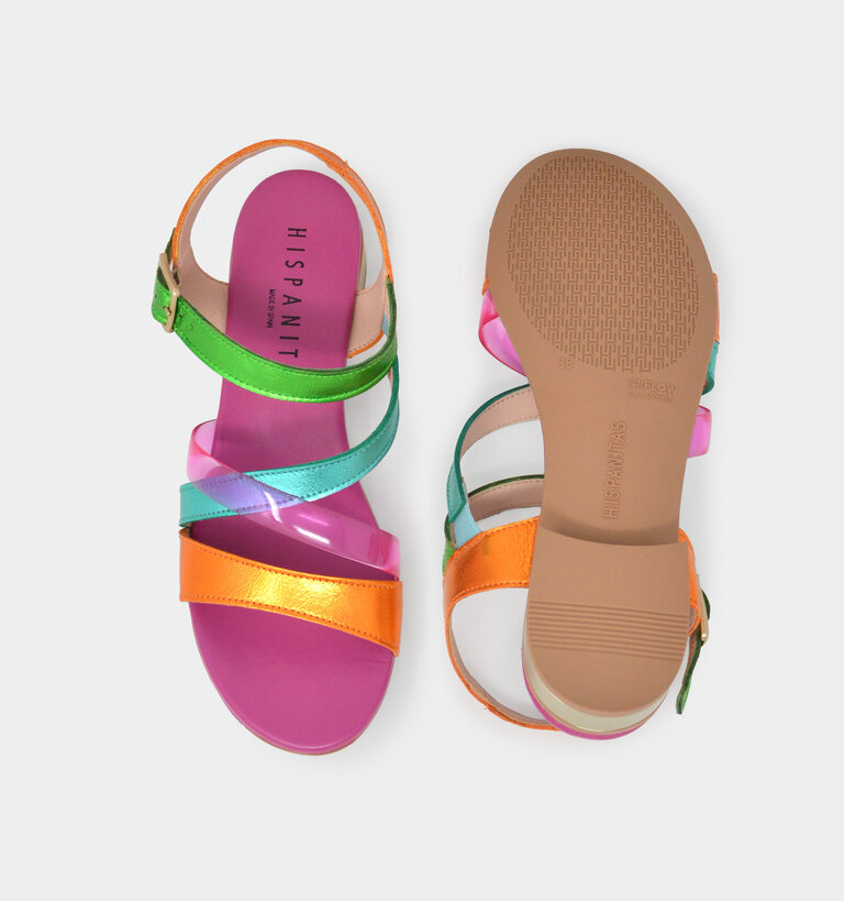 Hispanitas HISPANITAS LENA CHV243367 MENORCA MANDARIN/AQUA/KIWI