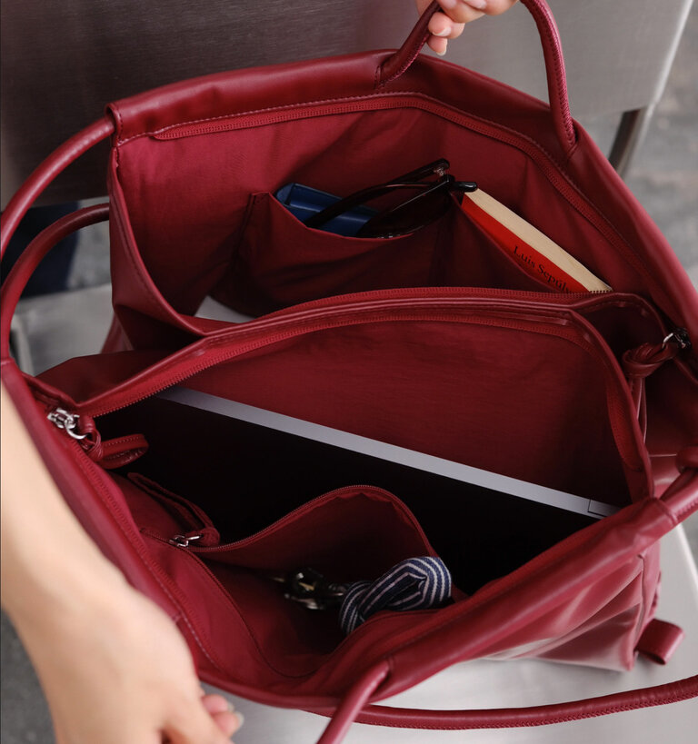 Ölend ÖLEND FOLDED BAG VEGAN LEATHER BLACK