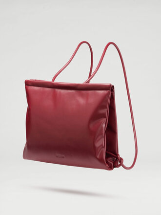 Ölend ÖLEND FOLDED BAG VEGAN LEATHER CHERRY