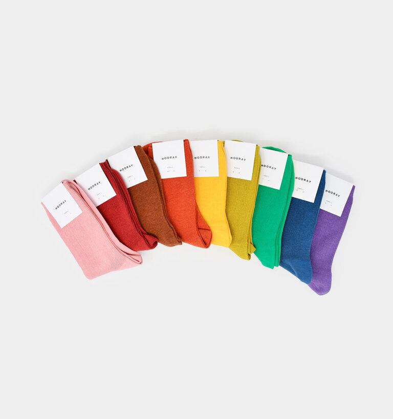 Hooray Socks HOORAY EVERYDAY COTTON SOCKS BLUSH