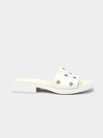 Camper CAMPER DANA SLIDE WHITE FLOWERS