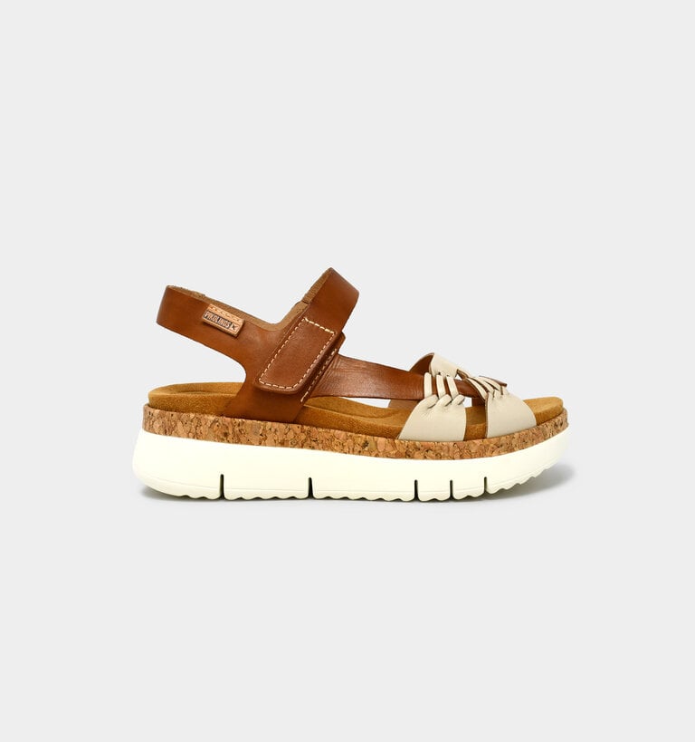 Pikolinos PIKOLINOS PALMA SANDAL MARFIL/BRANDY
