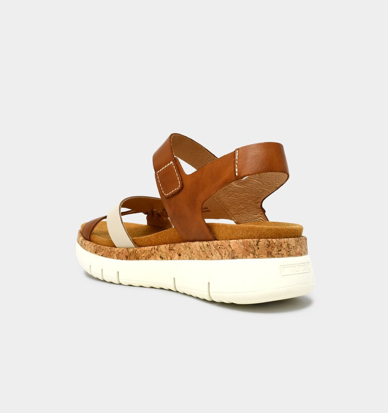 Pikolinos PIKOLINOS PALMA SANDAL MARFIL/BRANDY