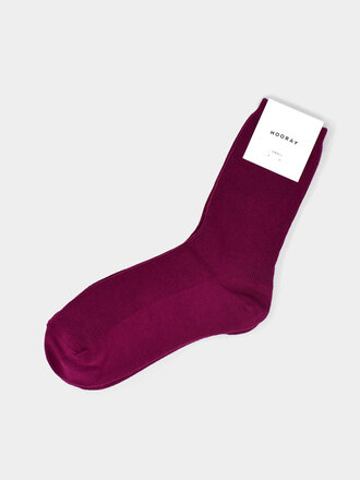 Hooray Socks HOORAY EVERYDAY COTTON SOCKS BORDEAUX
