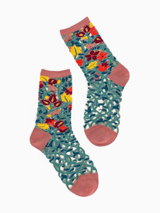 Sock Candy SOCK CANDY VINES SHEER CREW SOCK