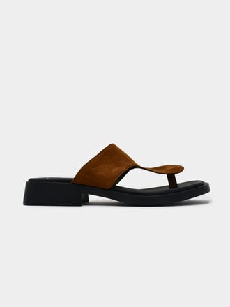 Camper CAMPER DANA FLIP FLOP TWINS BROWN NUBUCK
