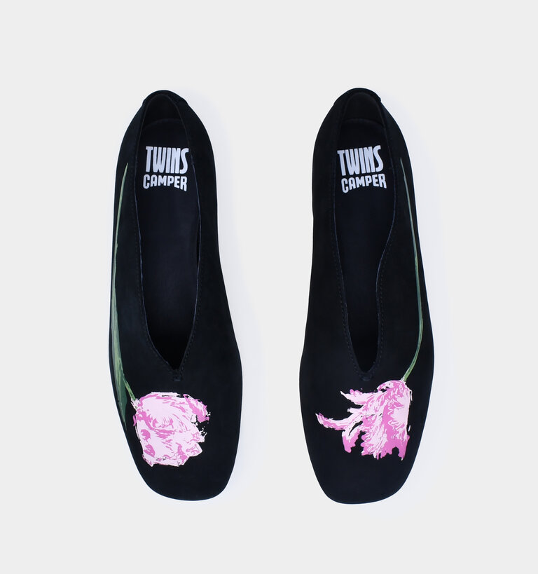 Camper CAMPER CASI MYRA V-THROAT TWINS BLACK NUBUCK