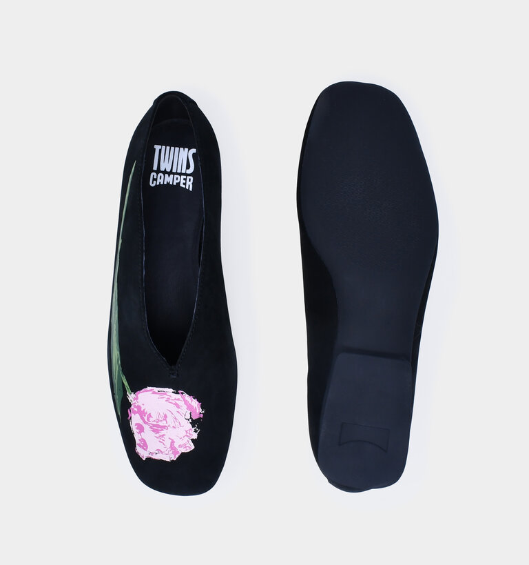 Camper CAMPER CASI MYRA V-THROAT TWINS BLACK NUBUCK