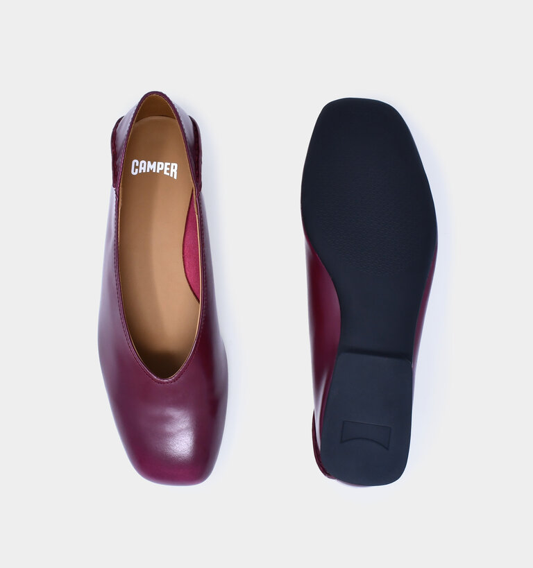Camper CAMPER CASI MYRA FLATS GLOSSY BURGUNDY