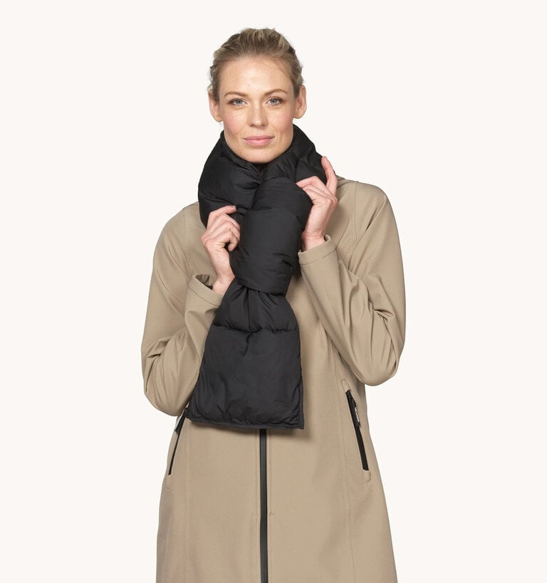Ilse Jacobsen ILSE JACOBSEN PEPPYS08 PUFFY SCARF BLACK