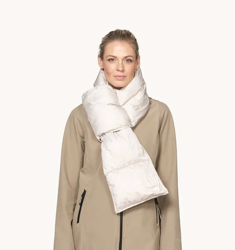 Ilse Jacobsen ILSE JACOBSEN PEPPYS08 PUFFY SCARF SILVER-GREY