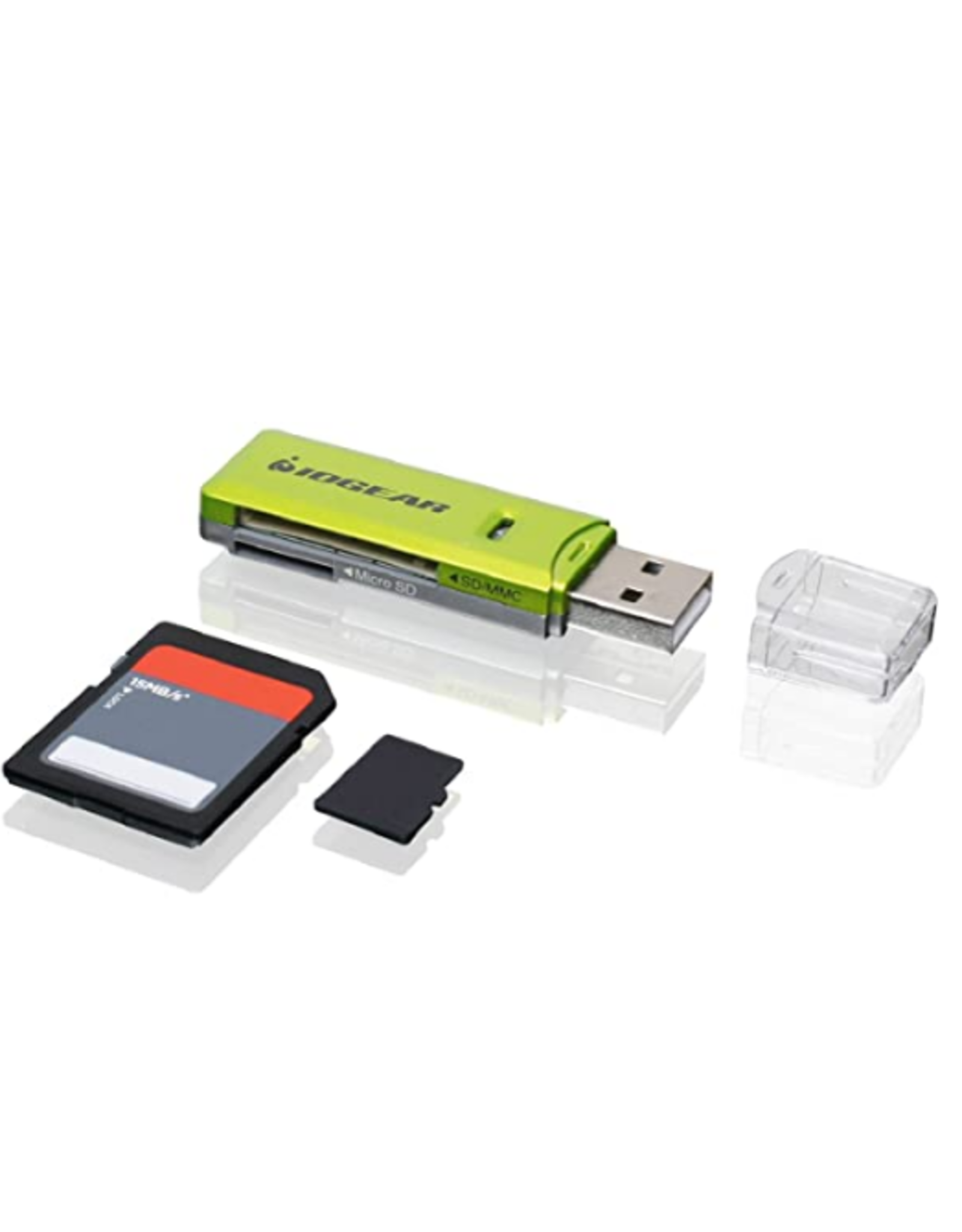 IOGEAR IOGEAR SD/MicroSD/MMC Card Reader/Writer GFR204SD - card reader - Hi-Speed
